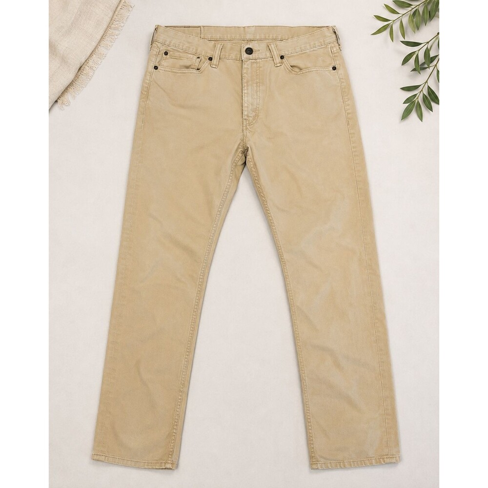 Levi's 510 Skinny Jeans Men's 36x34 Khaki Tan Stretch 5 Pocket